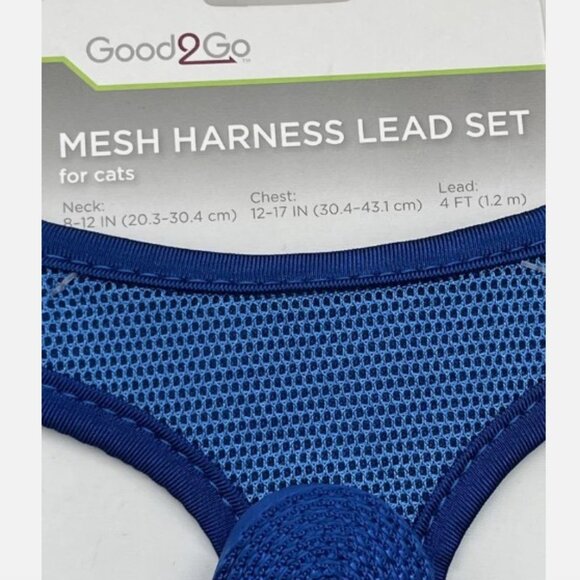 NWT Matching Cat Harness & Leash, S/M - Picture 2 of 4